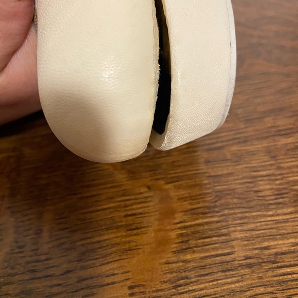 MISS L-FIRE CREAM GOLD ANGEL WINGS PLATFORM PUMP RETRO STYLE WEDGE HEELS - Picture 12 of 16